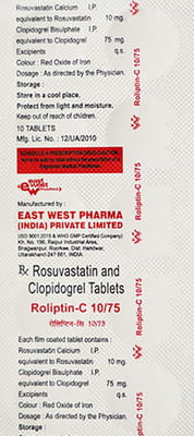 Roliptin C 10/75 Mg Strip Of 10 Tablets