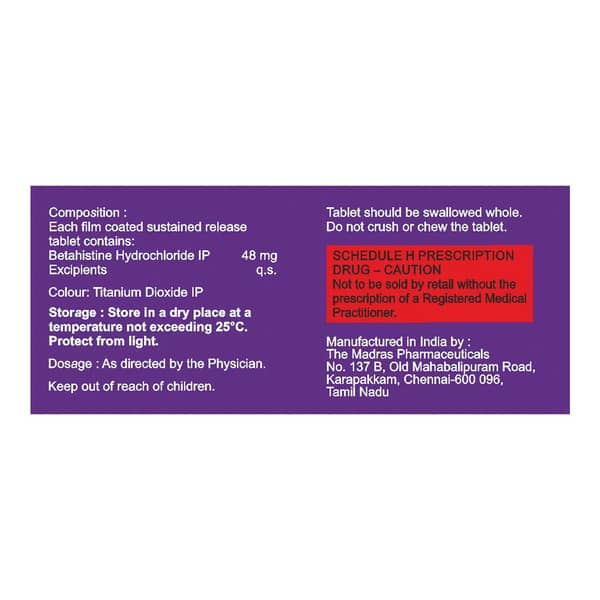 Vertistar 48Mg Sr Strip Of 7 Tablets