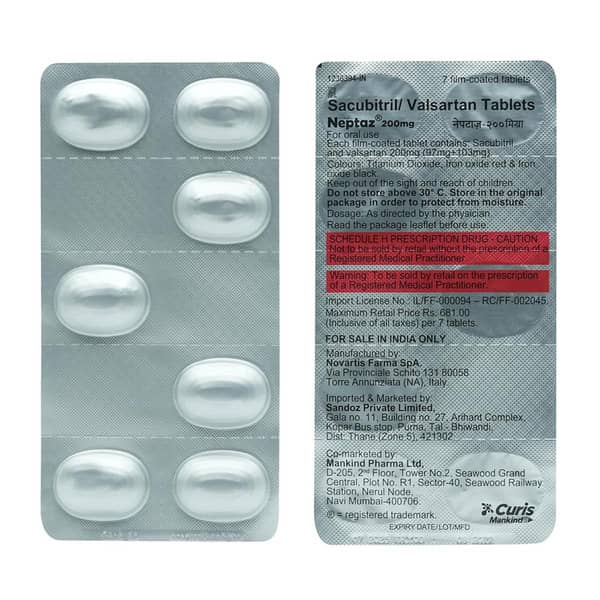 Neptaz 200mg Strip Of 7 Tablets