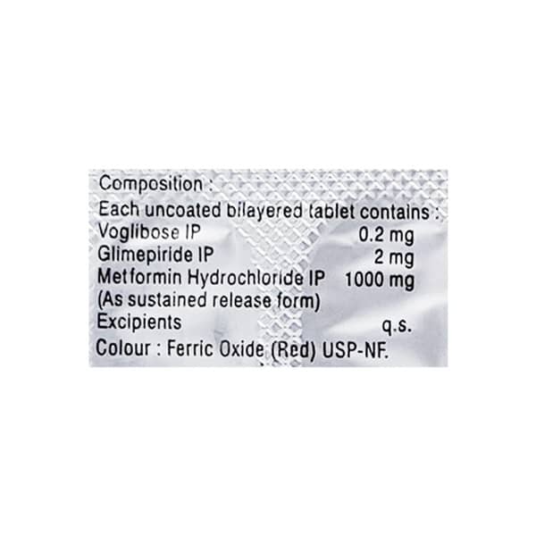 Voglistar Gm 2mg Forte Strip Of 15 Tablets