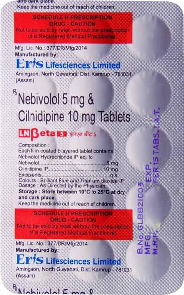 Ln Beta 5mg Strip Of 15 Tablets
