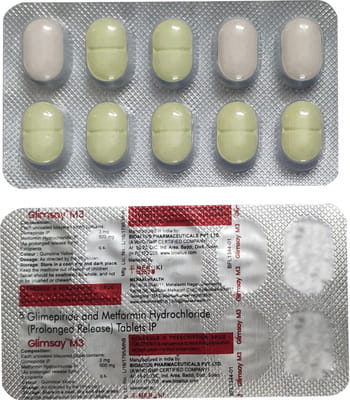 Glimsay M 3mg Strip Of 10 Tablets