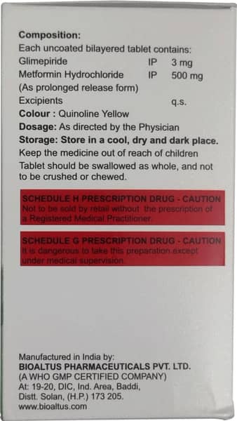 Glimsay M 3mg Strip Of 10 Tablets