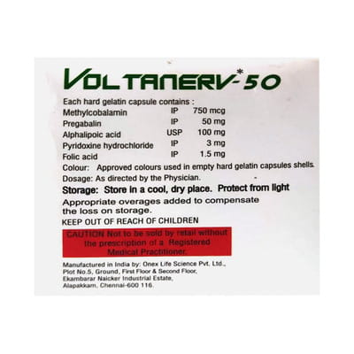 Voltanerv 50 Strip Of 10 Capsules