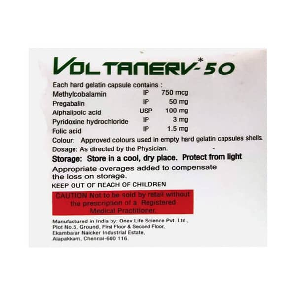 Voltanerv 50 Strip Of 10 Capsules