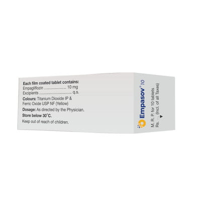Empasov 10mg Strip Of 10 Tablets