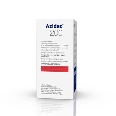 Azidac 200mg Bottle Of 15ml Suspension