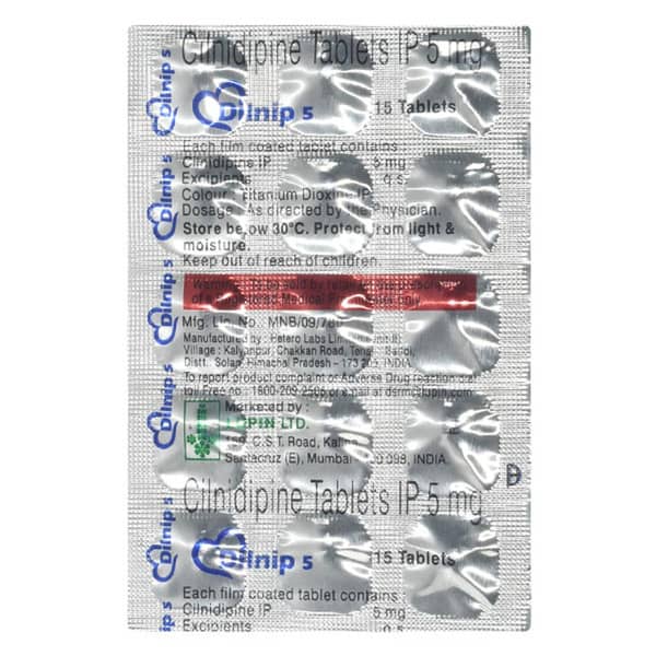 Dilnip 5mg Strip Of 15 Tablets