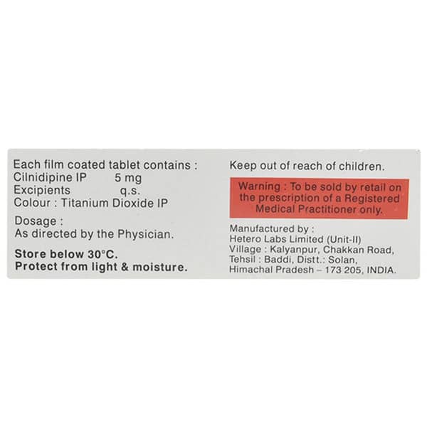 Dilnip 5mg Strip Of 15 Tablets