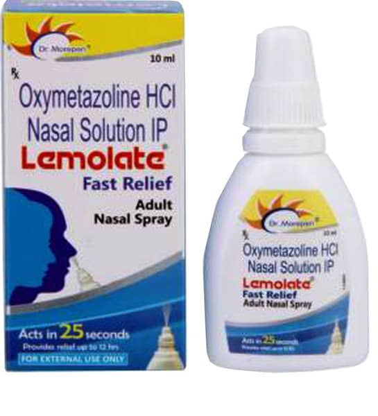 Lemolate Fast Relief Adult Bottle Of 10Ml Nasal Spray