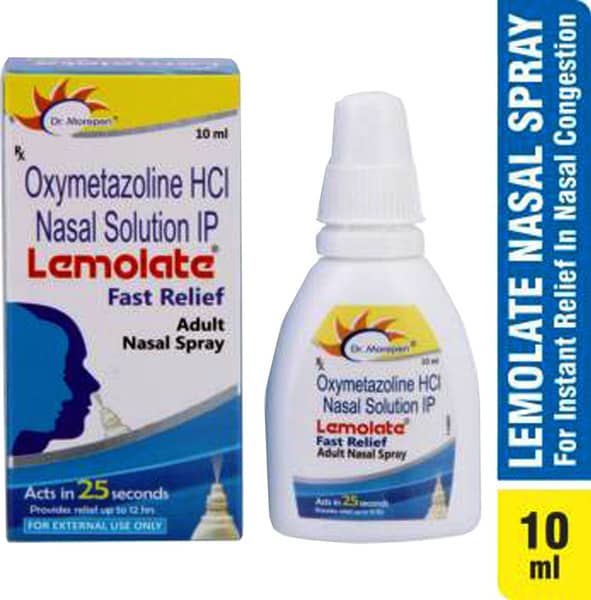 Lemolate Fast Relief Adult Bottle Of 10Ml Nasal Spray