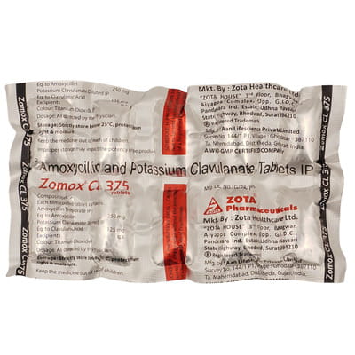 Zomox Cl 375mg Strip Of 10 Tablets