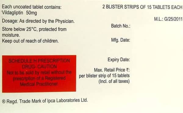 Valdiff 50Mg Strip Of 15 Tablets