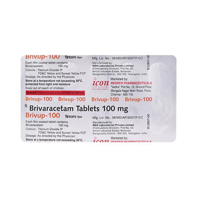 Brivup 100 Strip Of 10 Tablets