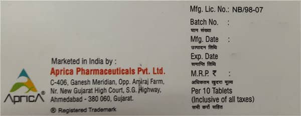 Atorica 10mg Strip Of 15 Tablets