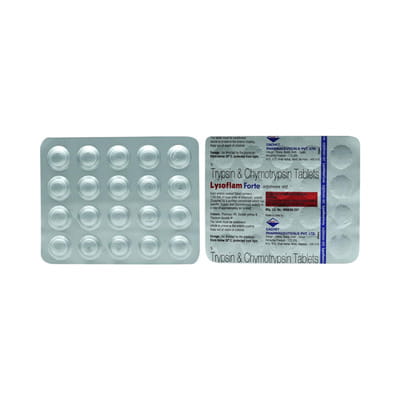 Lysoflam Forte Strip Of 20 Tablets