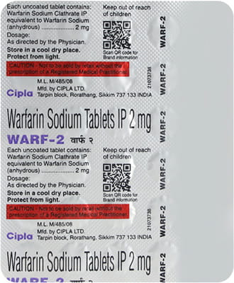 Warf 2mg Strip Of 30 Tablets