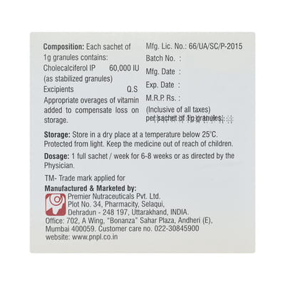 D3 Pro Sugar Free Sachet Of 1gm Oral Powder