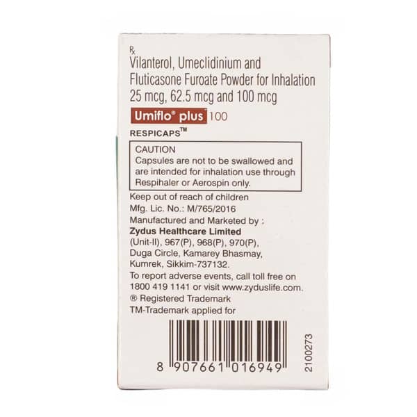 Umiflo Plus 100mcg Box Of 15 Respicaps