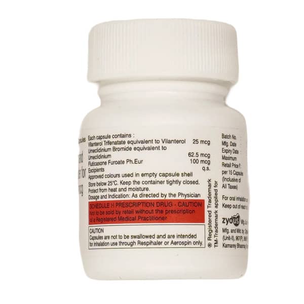 Umiflo Plus 100mcg Box Of 15 Respicaps