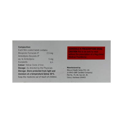 Bisopharm A 2.5mg Strip Of 10 Tablets