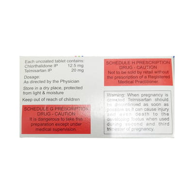 Ctd T 12.5/20mg Strip Of 15 Tablets