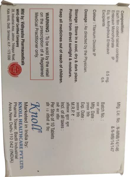 Anticanol 0.5mg Strip Of 10 Tablets