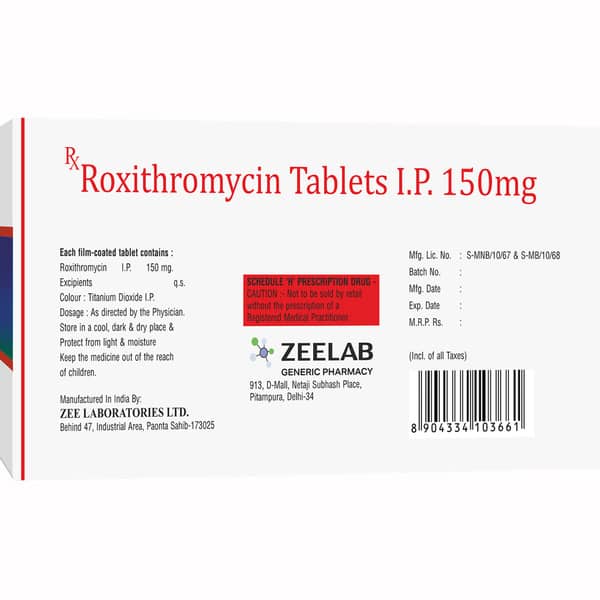 Roximex 150Mg Strip Of 10 Tablets