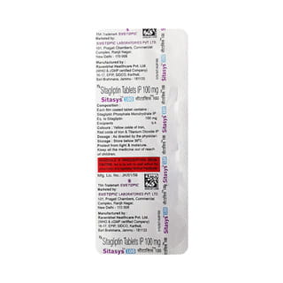 Sitasys 100mg Strip Of 10 Tablets