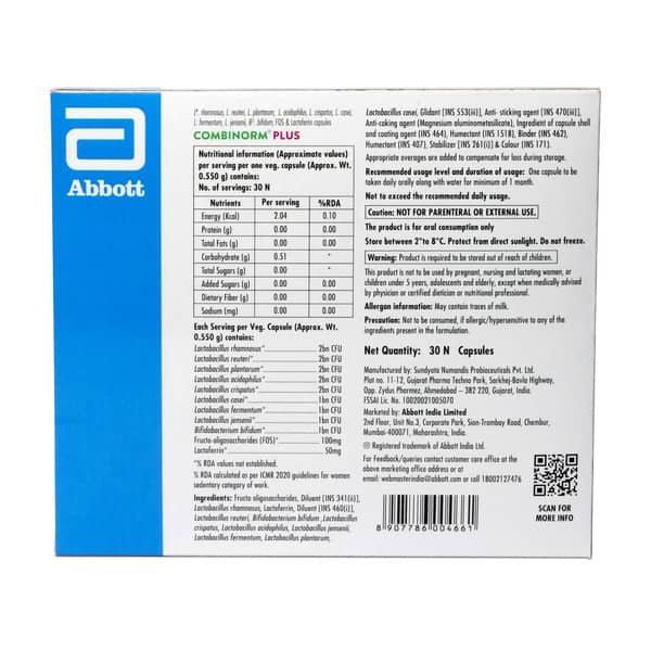 Combinorm Plus Strip Of 15 Capsules