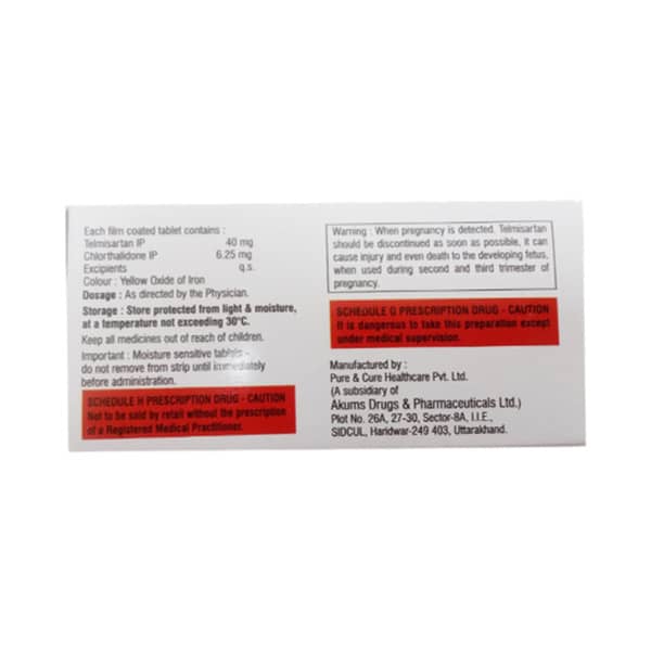 Telcure Ch 6.25Mg Strip Of 15 Tablets