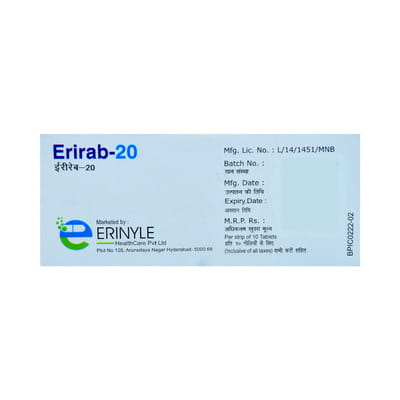 Erirab 20 Mg Strip Of 10 Tablets
