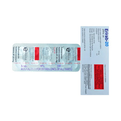 Erirab 20 Mg Strip Of 10 Tablets