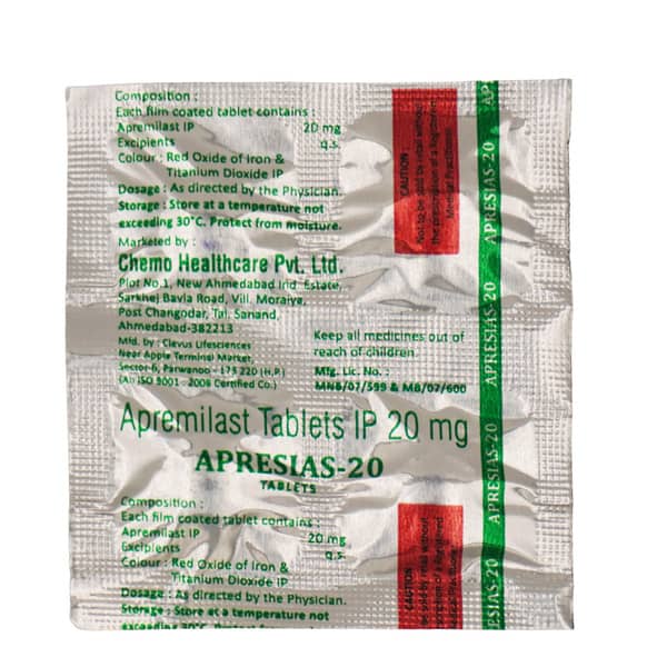 Apresias 20mg Strip Of 4 Tablets