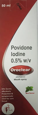 Oroclear Mint Flavour Bottle Of 50ml Mouth Spray