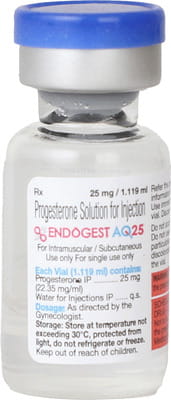 Endogest Aq 25mg Vial Of 1.119ml Solution For Injection