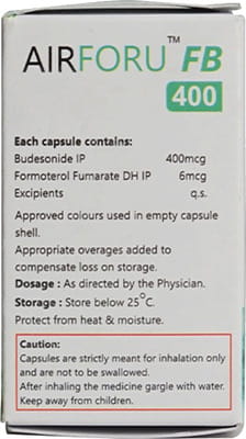 Airforu Fb 400mcg Bottle Of 30 Inhalation Capsules
