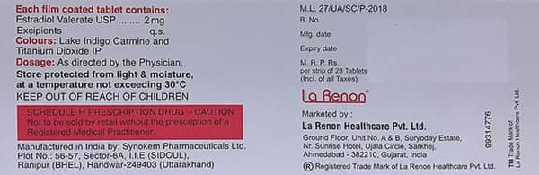 Estrahenz Strip Of 28 Tablets