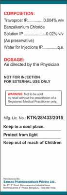 Travrx Bottle Of 3ml Eye Drops