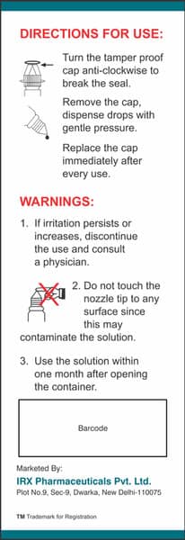 Travrx Bottle Of 3ml Eye Drops