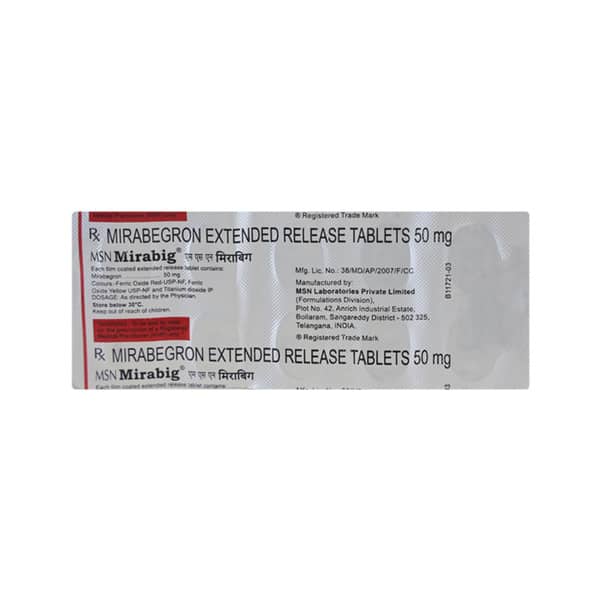 Msn Mirabig S 50mg Strip Of 10 Tablets