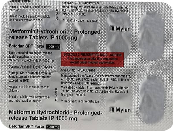 Betorlan Sr Forte Strip Of 10 Tablets