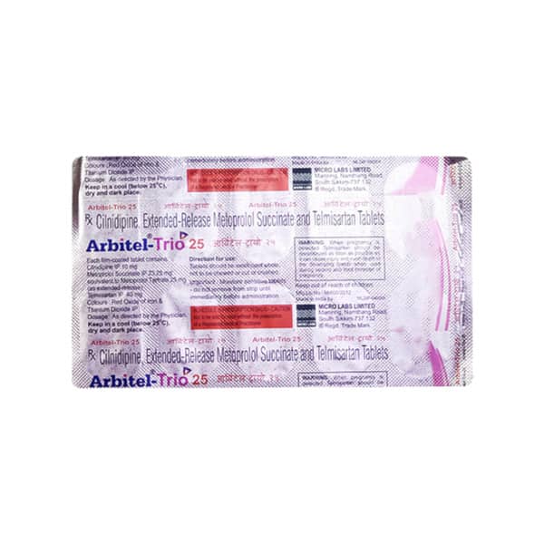 Arbitel Trio 25mg Strip Of 15 Tablets