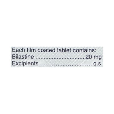 Bilacip 20mg Strip Of 10 Tablets