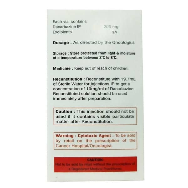 Dacsted 200 Injection 1 No's