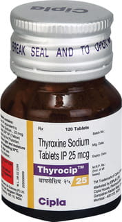 Thyrocip 25mcg Bottle Of 120 Tablets