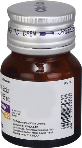 Thyrocip 25mcg Bottle Of 120 Tablets