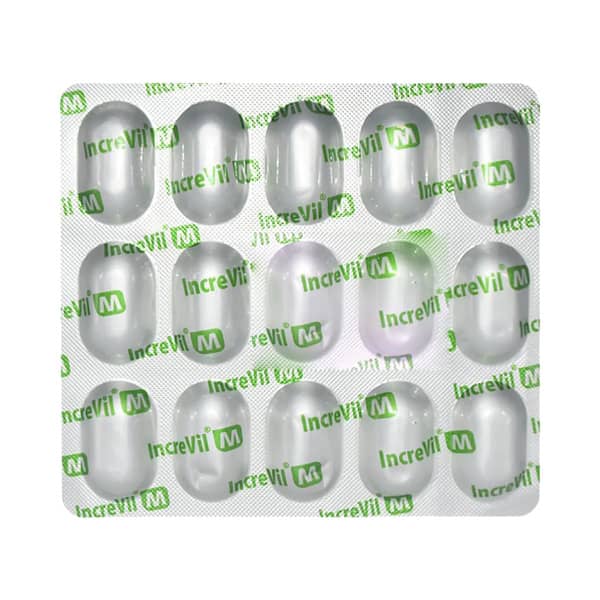 Increvil M 50/500Mg Strip Of 15 Tablets