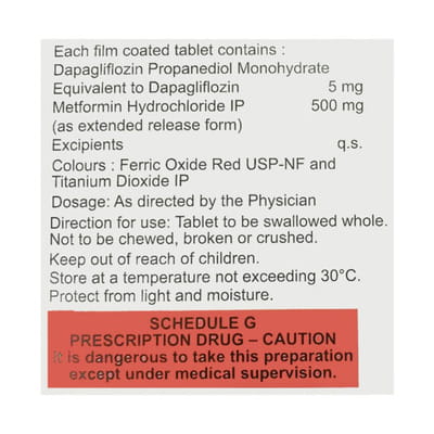 Damita M 5/500mg Strip Of 15 Tablets