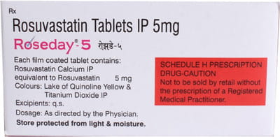 Roseday 5mg Strip Of 15 Tablets